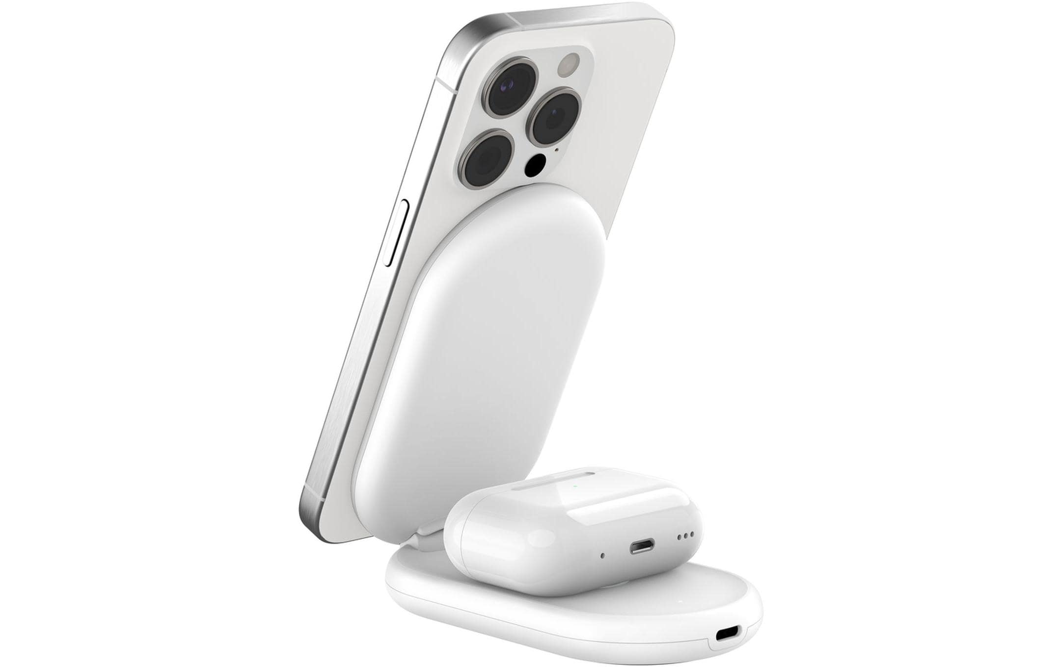 Belkin Wireless Charger Boostcharge klappbar Weiss inkl. Netzteil