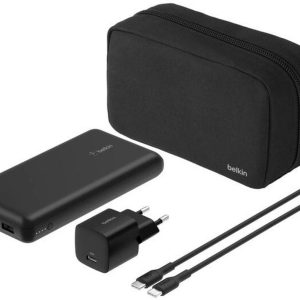 Belkin Wireless Charger BoostCharge Powerbank Bundle Schwarz