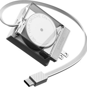 Sharge USB-Wandladegerät Retractable 65 WHI Weiss