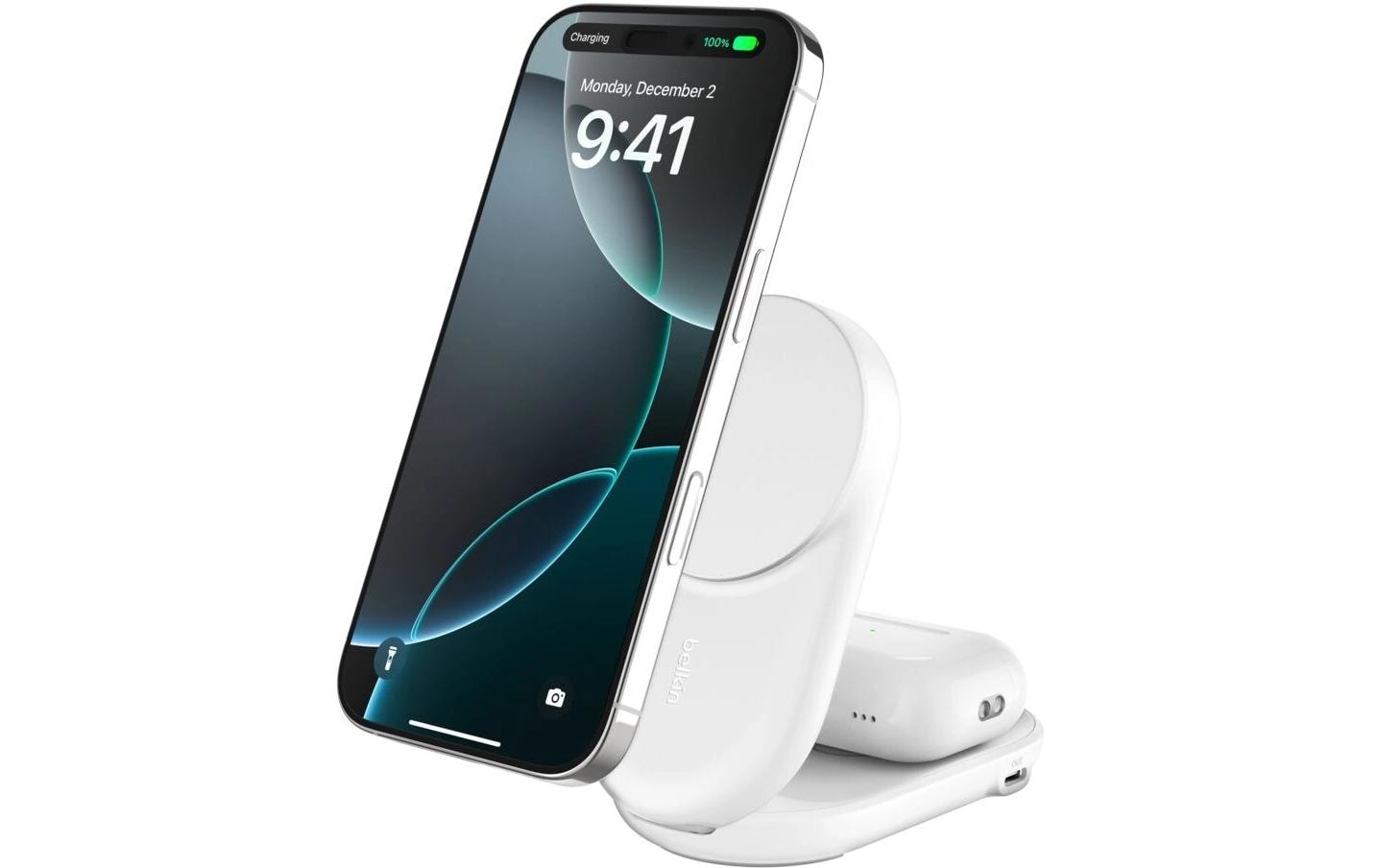 Belkin Wireless Charger UltraCharge 2in1 rund, Weiss