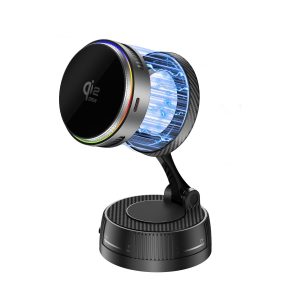 4smarts Qi2 25W/MagSafe Charger/Cooling RGB,360°-Mount.,spacegrey
