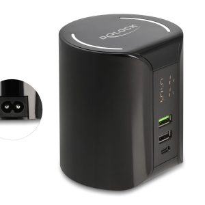 Delock Ladestation 1x USB Type-C, 2x USB Type-A mit Wireless