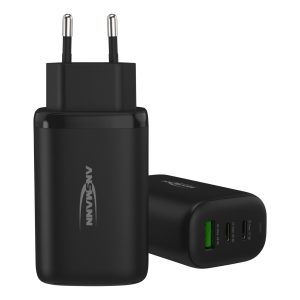 Ansmann USB-Wandladegerät Home Charger HC365PD, 65 W, Schwarz