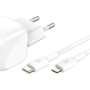 Belkin USB-Wandladegerät BoostCharge mit Lightning 30 W, Weiss