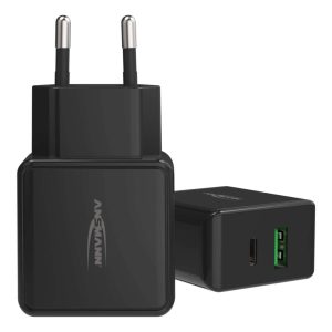 Ansmann USB-Wandladegerät Home Charger HC218PD, 18 W, Schwarz