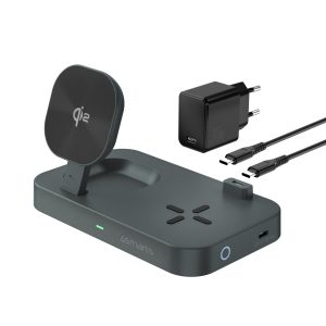 4smarts Wireless Charger Qi2 Schwarz