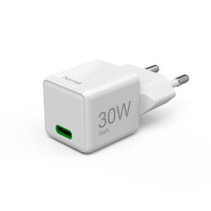 Hama USB-Wandladegerät Gan charger USB-C 30 W Weiss