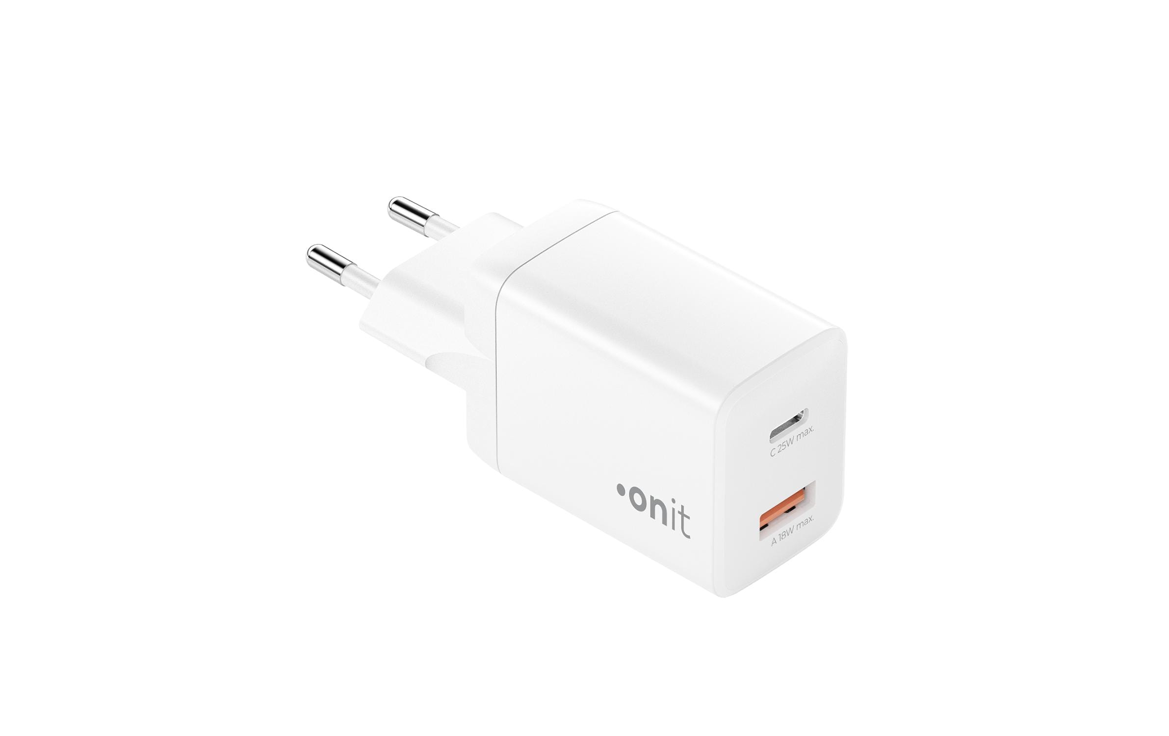 onit USB-Wandladegerät PD25W + QC3.0 Weiss