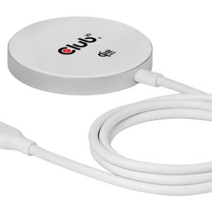 Club 3D Kabelloses Ladegerät Qi2 25 W Weiss