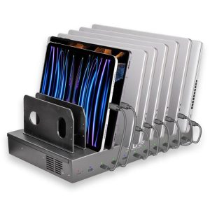 LMP Ladestation SmartCharge 10-1000 HKC mit 10x USB-C Ladekabel