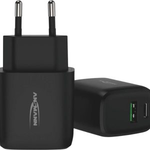Ansmann USB-Wandladegerät Home Charger HC218PD, 18 W, Schwarz