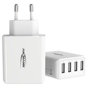 Ansmann USB-Wandladegerät Home Charger HC430, 4x USB, 30 W, Weiss
