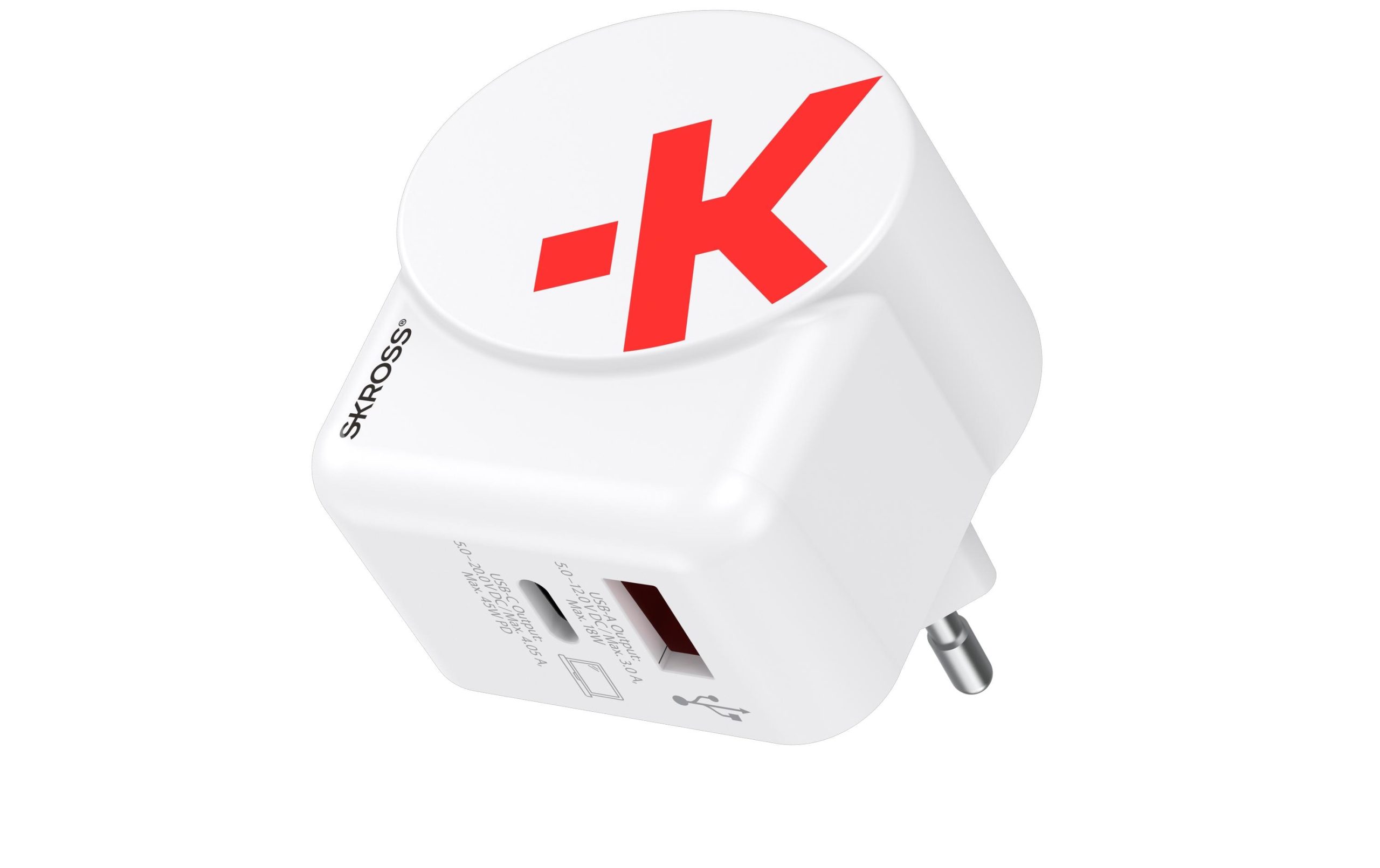 SKROSS USB-Wandladegerät Euro USB Charger AC45PD
