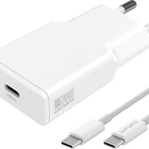 4smarts USB-Wandladegerät PDPlug Slim 20 W GaN 1C + USB-C Kabel 1,5m