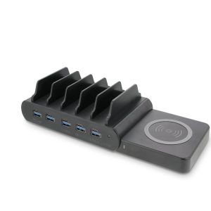 LMP Ladestation GaN mit Qi2 Ladepad 150W inkl. 5x USB-C (30 cm)