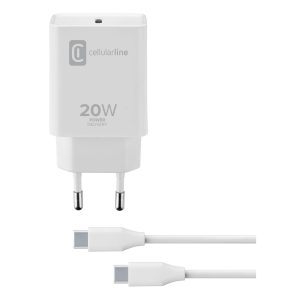 Cellular Line Charger Kit 20 W, USB-C-auf-USB-C