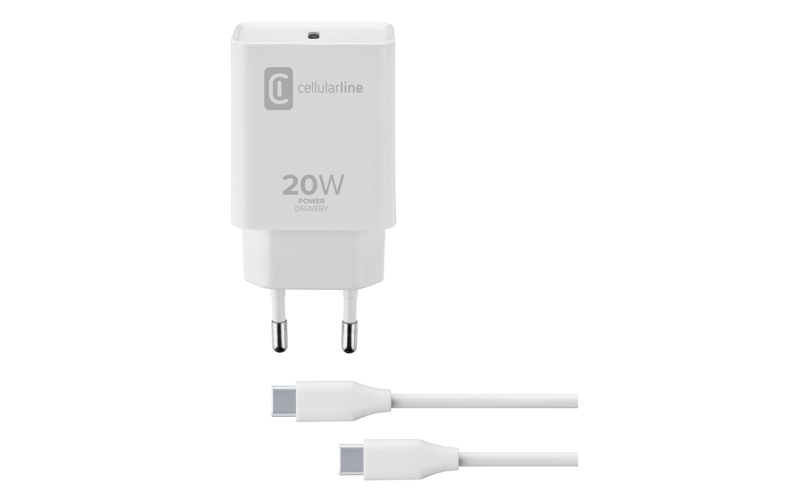 Cellular Line Charger Kit 20 W, USB-C-auf-USB-C
