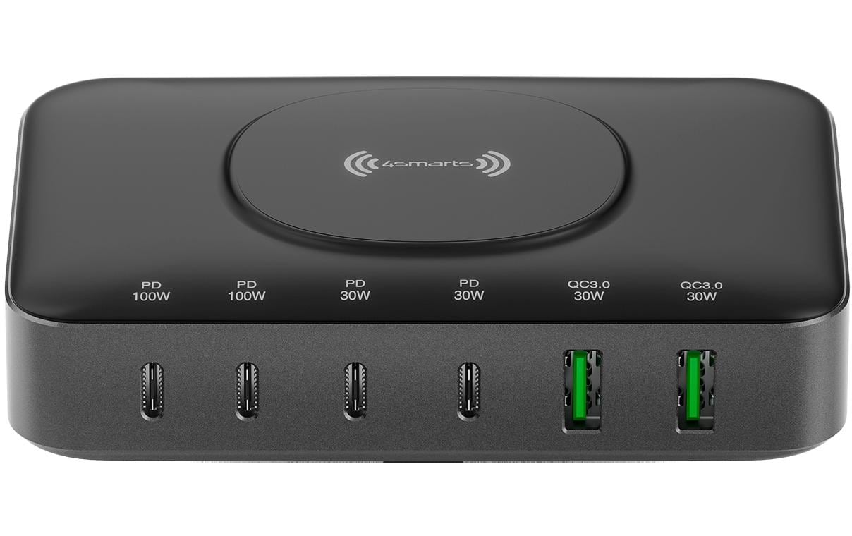 4smarts 7in1 GaN Ladestation Schwarz