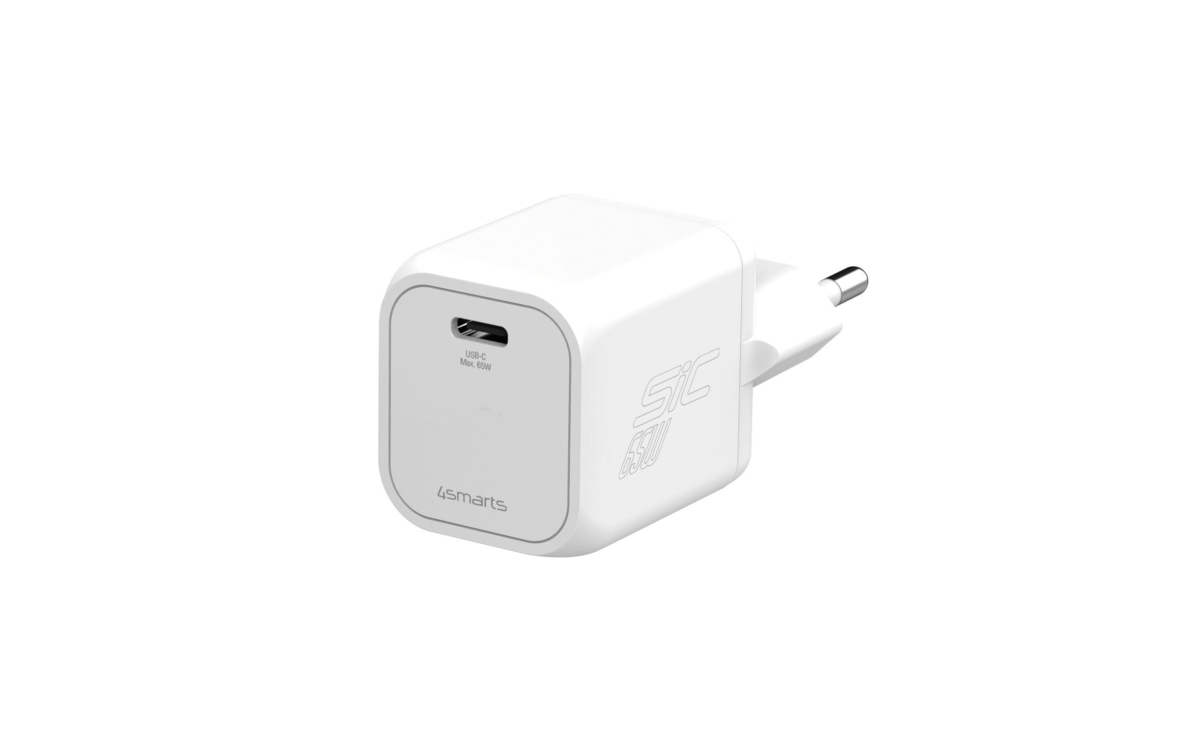 4smarts USB-Wandladegerät PDPlug SiC 65W 1C SiC 65 W 1C weiss